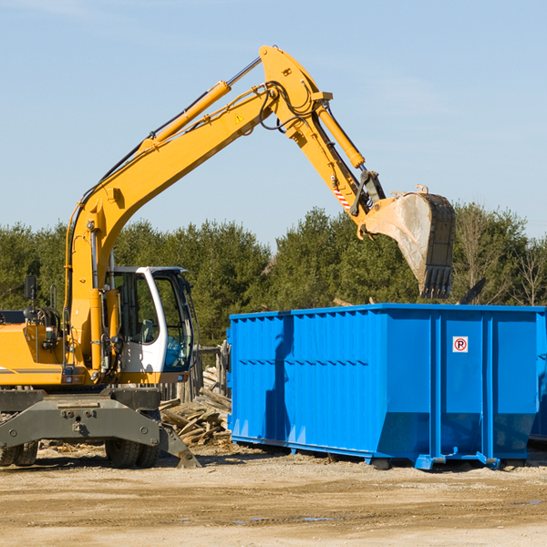 how many times can i have a residential dumpster rental emptied in Angwin CA